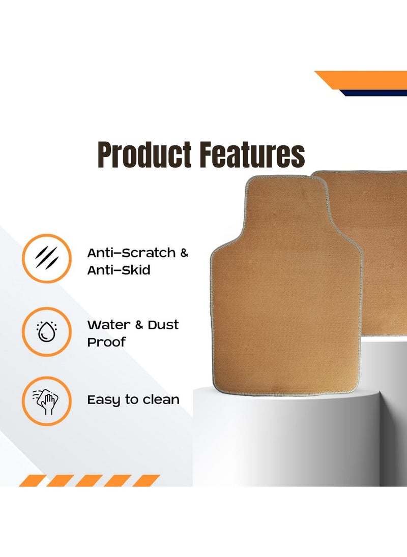Car Mat 5Pcs/Set Anti Slip Carpet Mat Universal Fit Stylish And Premium Quality Car Floor Mat Set