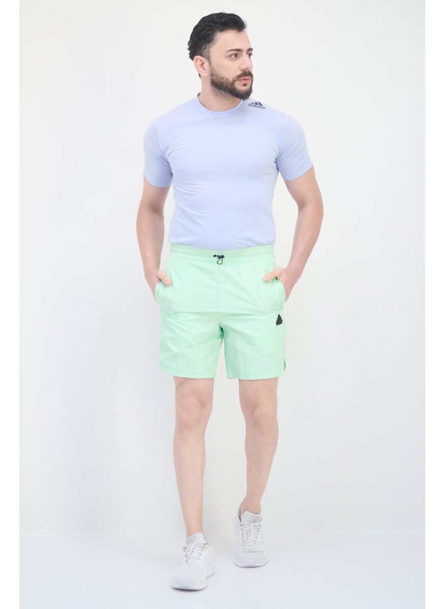 Adidas Men Sportswear Fit Outdoor Shorts, Pale Green  - Image 4