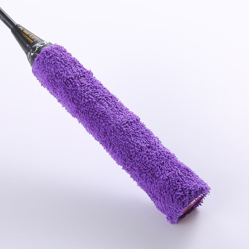Generic Thickened Racket Towel Grip, Anti-Slip, Sweat-Absorbent Single purple towel