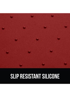 Gorilla Grip Gorilla Grip 100% Waterproof Raised Edge BPA Free Silicone Pet Feeding Mat, Dog Cat Food Mats Contain Spills Protects Floors, Placemats for Cats and Dogs Water Bowl, Pets Accessories 18.5x11.5 Red  - Image 3