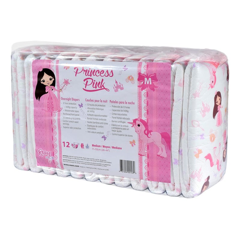 Rearz - Princess Pink - Overnight Adult Diapers (12 Pack) (X-Large) - Image 1
