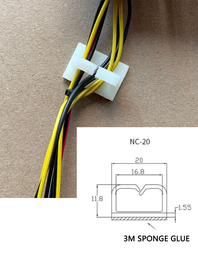 50 PCS Cable Clips, Outdoor Light Wire Clips, White, 1.18cm x 2cm - Image 2
