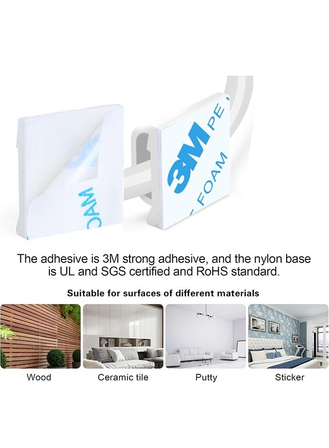 50 PCS Cable Clips, Outdoor Light Wire Clips, White, 1.18cm x 2cm - Image 5