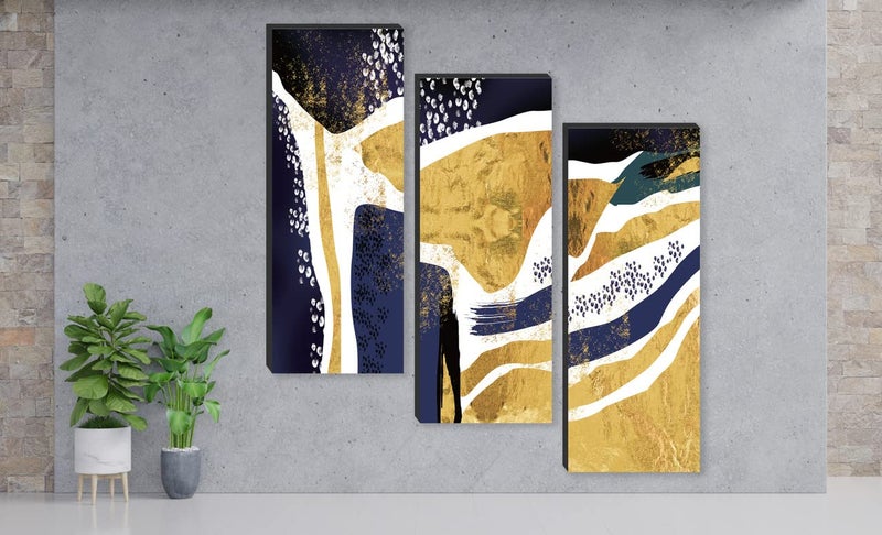 SAF paintings set of 3 Star And Sky UV textured self adeshiv wall painting for home decoration SANF-SJ70 - Image 2