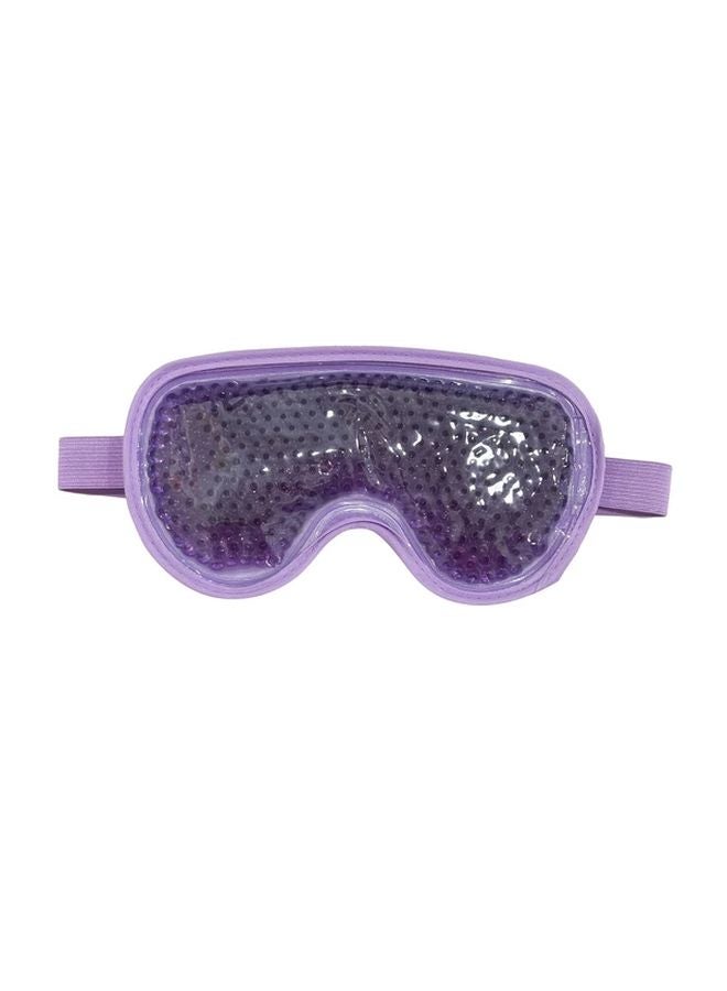 قناع العين الهلامي البنفسجي القابل لإعادة الاستخدام للعلاج الساخن والبارد لتخفيف تورم وإرهاق العين مع حزام قابل للتعديل - Image 1