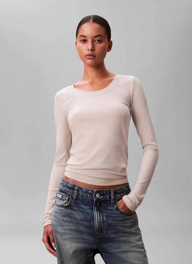 CALVIN KLEIN Casual Crew Neck T-Shirt