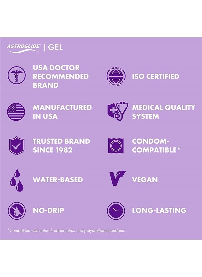 ASTROGLIDE Personal Lubricant Gel, 4-Ounce Tubes (Pack of 6)  - Image 2