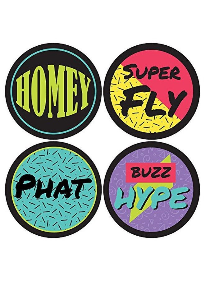 Big Dot of Happiness 90'S Throwback 1990S Party Funny Name Tags Party Badges Sticker Set Of 12  - Image 4