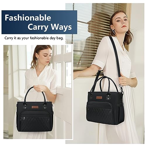 MIYCOO Lunch Bag Lunch Box Women - Leakproof Insulated Lunch Cooler Bag for Men Women - Large Lunch Tote Bags Adults, Black - Image 5