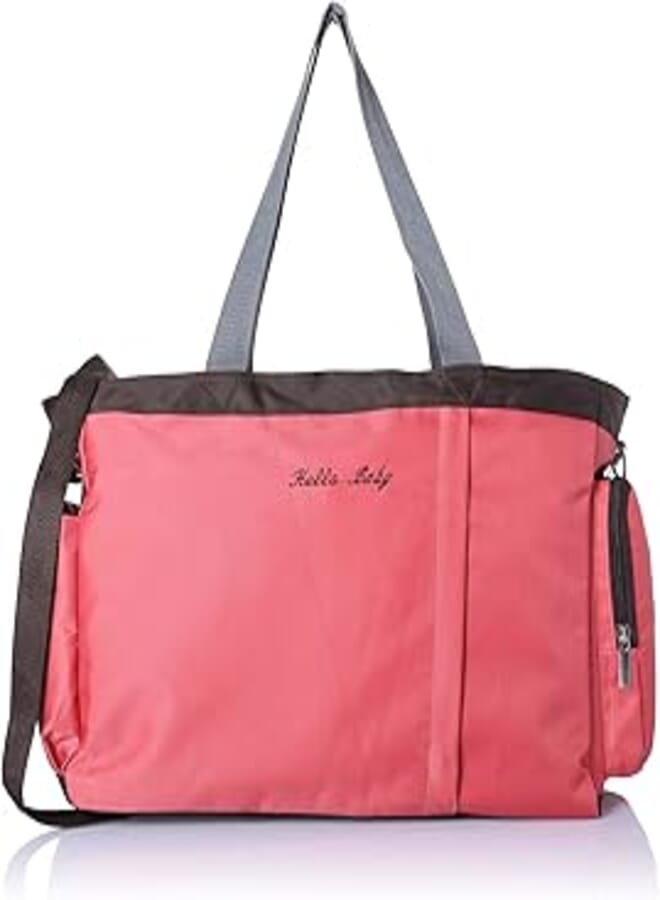 Hello Baby Diaper Bag, Coral