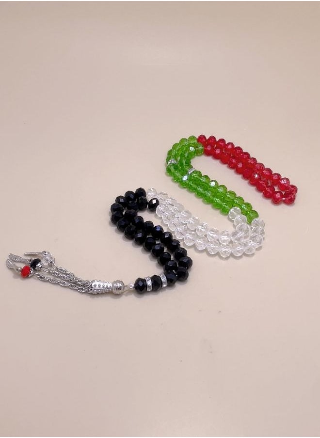 General 3 Pack/99 Imitation Crystal Prayer Beads/Tasbih/8mm  - Image 4