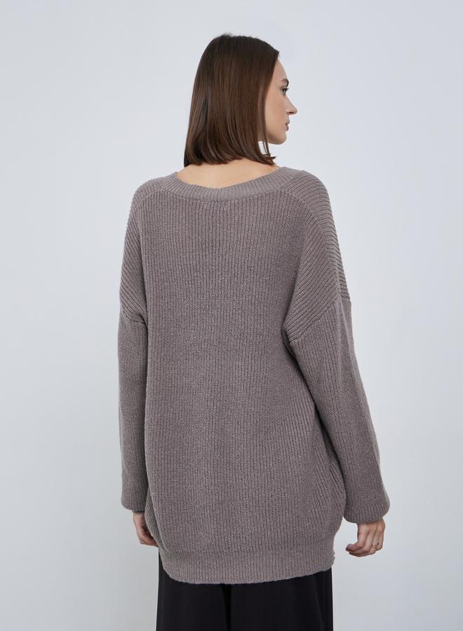 ستايلي كارديجان محبوك شانكي بقصة واسعة - Image 4