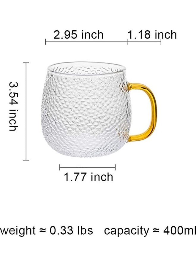 Loquat Infuser Tea Cup With Glass Strainer And Lid Clear/Gold 3.54x1.77inch - Image 2