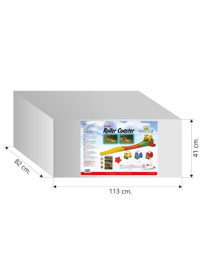 King Kids Roller Coaster with Car Track (Blue Car) - Image 2