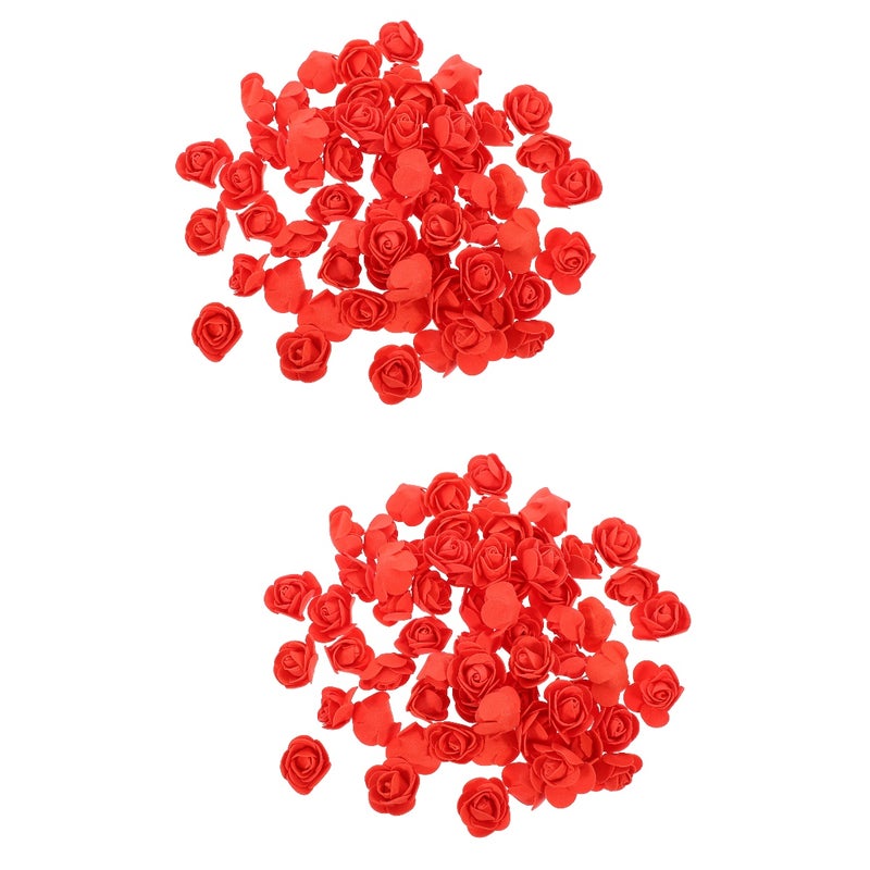 400 pcs Flowers Artificial Roses for Crafts DIY Bouquet Making Materials - Image 1