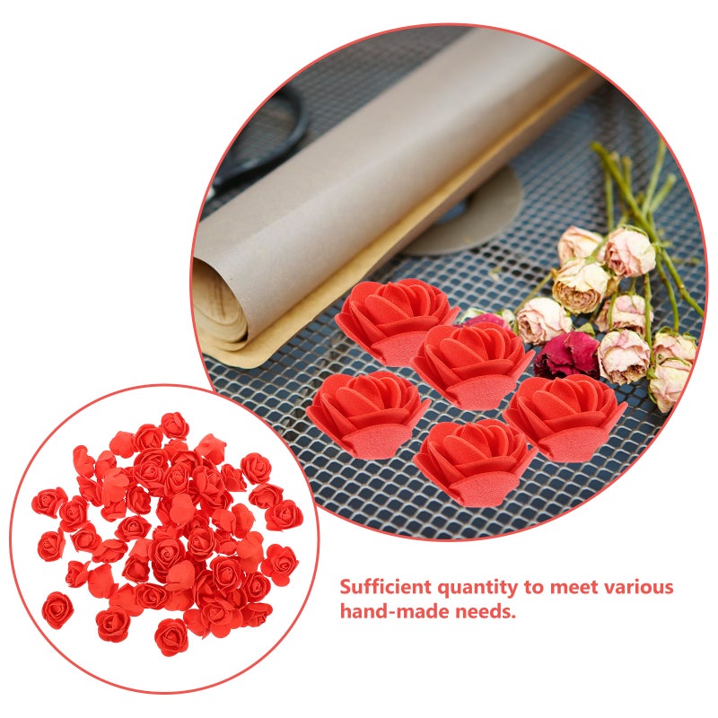 400 pcs Flowers Artificial Roses for Crafts DIY Bouquet Making Materials - Image 2