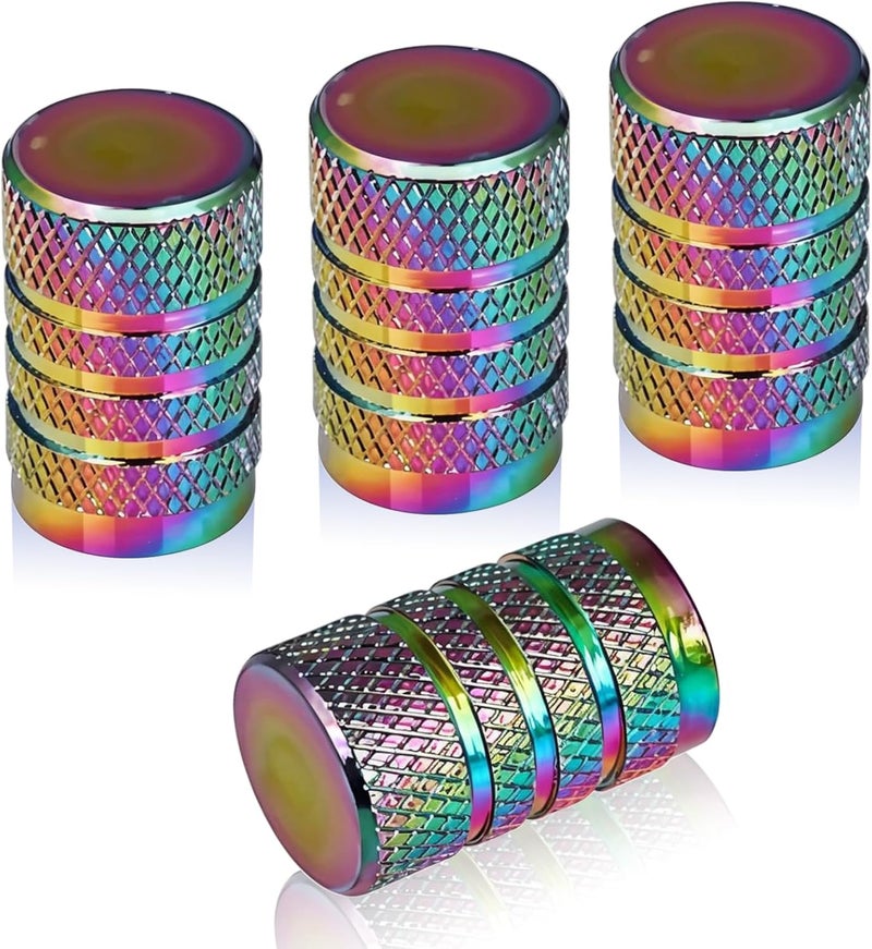 DBlosp Valve Stem Caps, 4 Pack, Universal Car Tire Valve Caps - Image 1