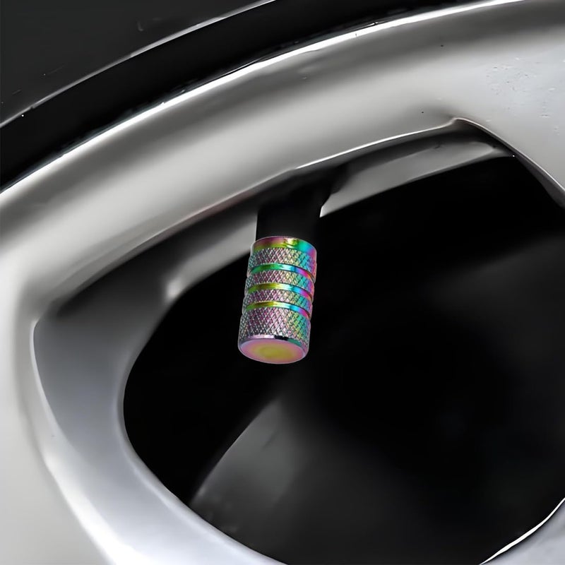 DBlosp Valve Stem Caps, 4 Pack, Universal Car Tire Valve Caps - Image 3