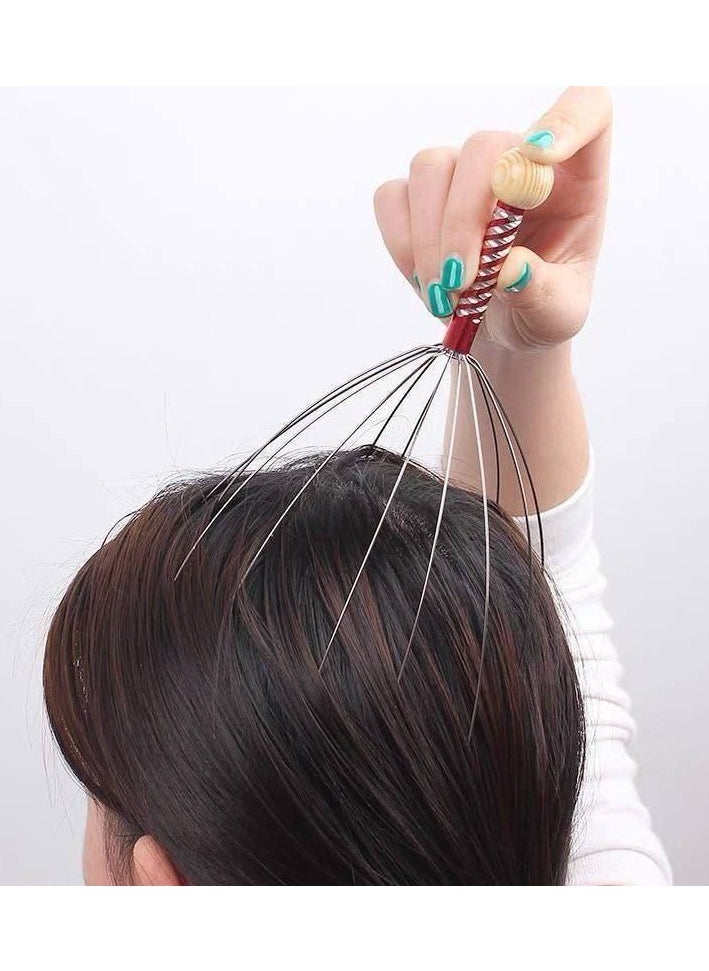 Spaceshoop - Multi colored handheld scalp massager - Image 1