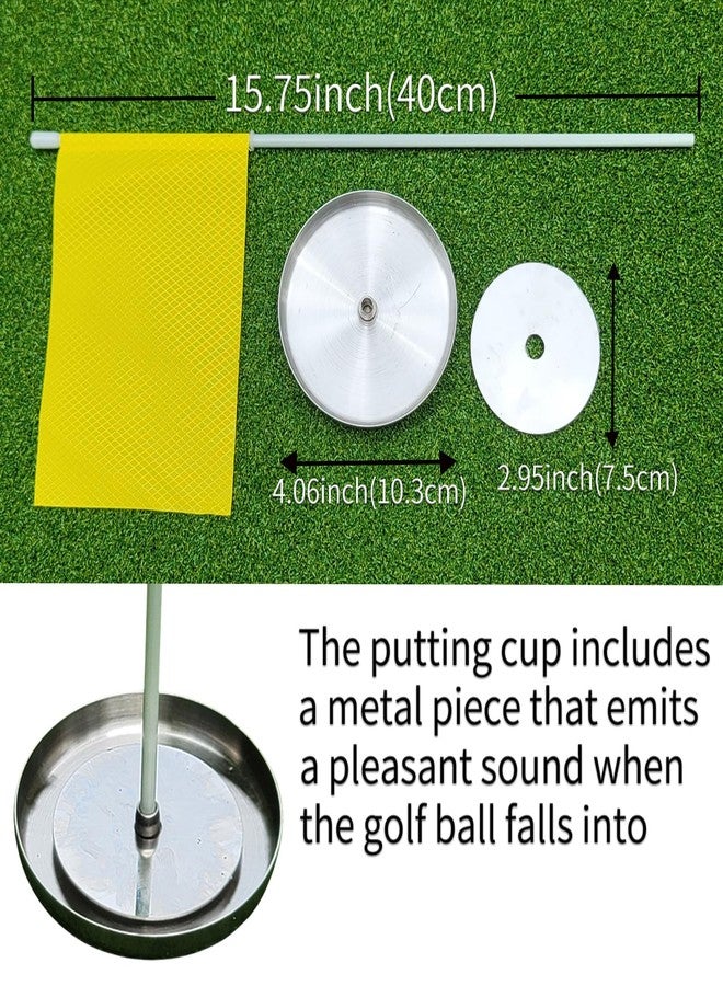 Storzon Metal Golf Putting Cup with Flag Golf Training Hole for Golf Putting Green Indoor Outdoor - Image 3