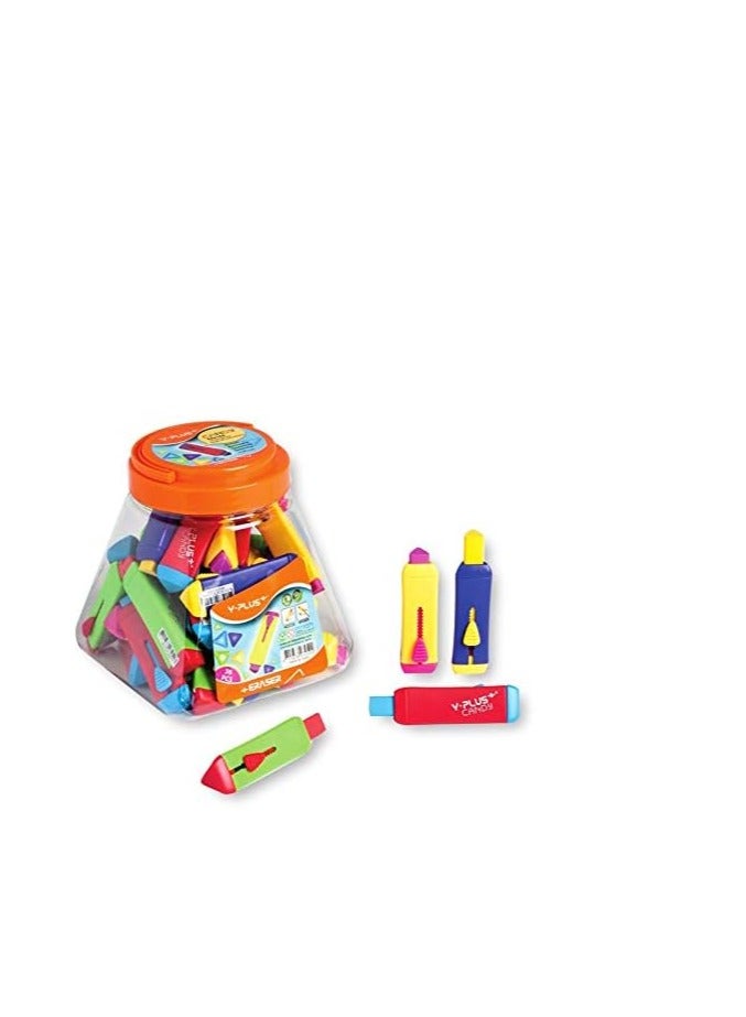 Y plus+ 36-Pieces Pvc Candy Eraser Multicolor - Image 2