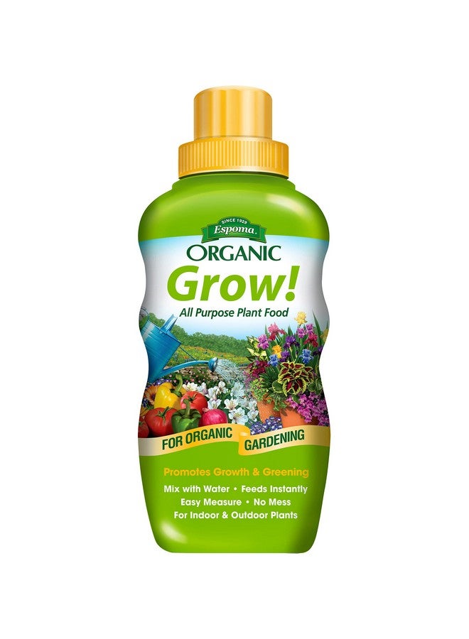 Espoma Espoma Organic Grow! Liquid Concentrate Plant Food - All Purpose Fertilizer for Indoor & Outdoor Plants. for Organic Gardening. 16oz Bottle Pack of one  - Image 1