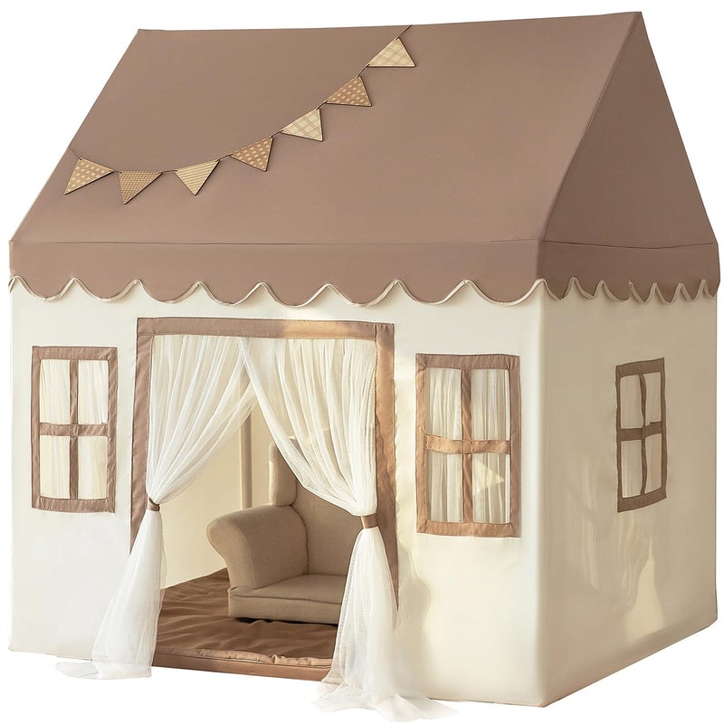 Sherilyn Kids Play Tent with Padded Mat Large Playhouse for Kids Play House Indoor Castle Bed Tent for Toddler Kid Toys for Boys and Girls Birthday House Gift - Image 3