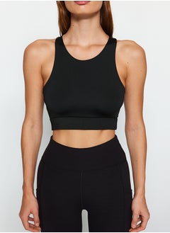 Black Supported/Shaping Knitted Sports Bra with Cross Back Tape Detail THMAW24SS00013 - pzsku/Z6D7B9F49E93FC9BFE7DFZ/45/_/1730941425/3c05fc11-b49c-4b11-a474-b3fcc5d84a20