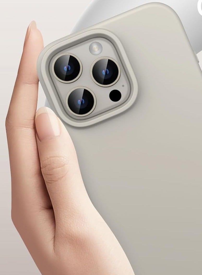 جومو ستور جراب سيليكون سائل لهاتف آيفون 16 برو (6.3 إنش) – ناعم الملمس، مقاوم للصدمات والخدوش، حماية كاملة للجسم مع بطانة داخلية من الألياف الدقيقة – تصميم نحيف - Image 3