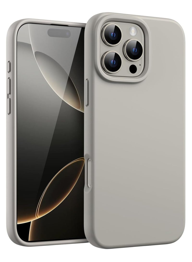 جومو ستور جراب سيليكون سائل لهاتف آيفون 16 برو (6.3 إنش) – ناعم الملمس، مقاوم للصدمات والخدوش، حماية كاملة للجسم مع بطانة داخلية من الألياف الدقيقة – تصميم نحيف - Image 1