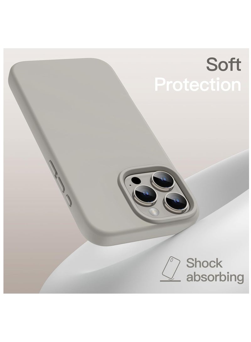 جومو ستور جراب سيليكون سائل لهاتف آيفون 16 برو (6.3 إنش) – ناعم الملمس، مقاوم للصدمات والخدوش، حماية كاملة للجسم مع بطانة داخلية من الألياف الدقيقة – تصميم نحيف - Image 2