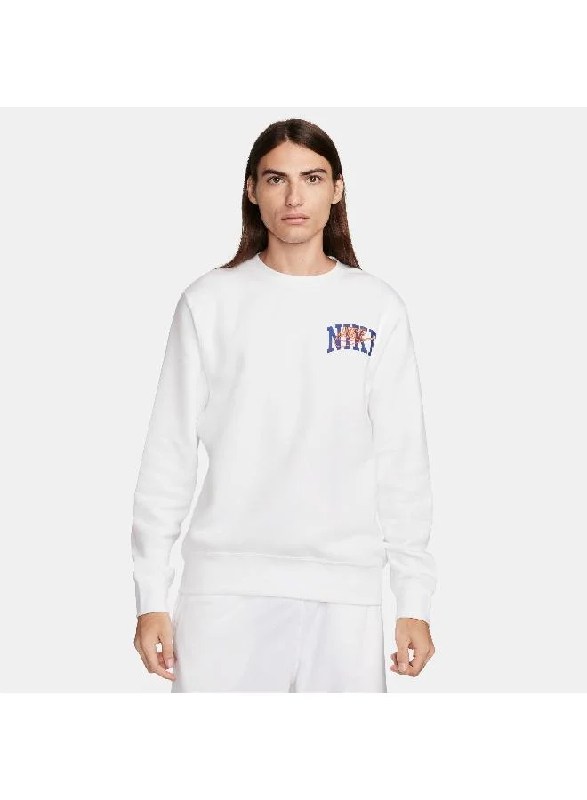 Nike Men's Club Fleece Long-Sleeve Sweatshirt
