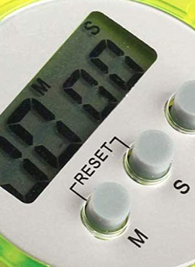 NIBEMINENT Digital Kitchen Countdown Timer Green/White 13cm - Image 5