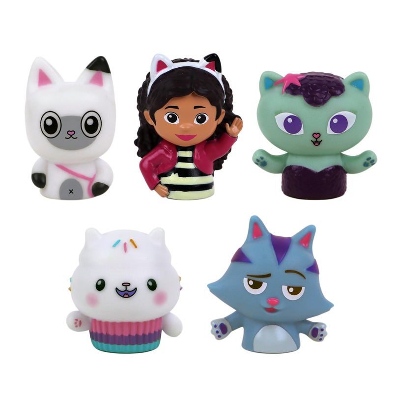 NBC Universal Gabbys Dollhouse Bath Finger Puppets 10 Pc Party Favors Educational Bath Toys Story Time Beach Toys Playtime Stocking Stuffer