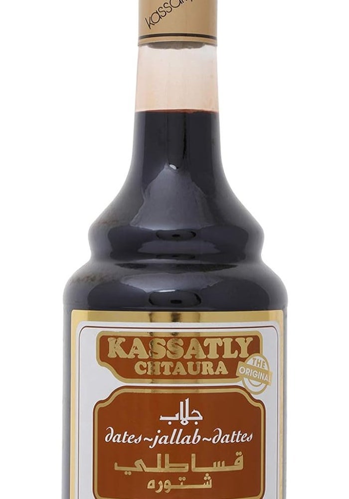 Kassatly Chtaura Jallab Syrup - Refreshing Date and Grape Molasses Drink, 600 ml - Image 1