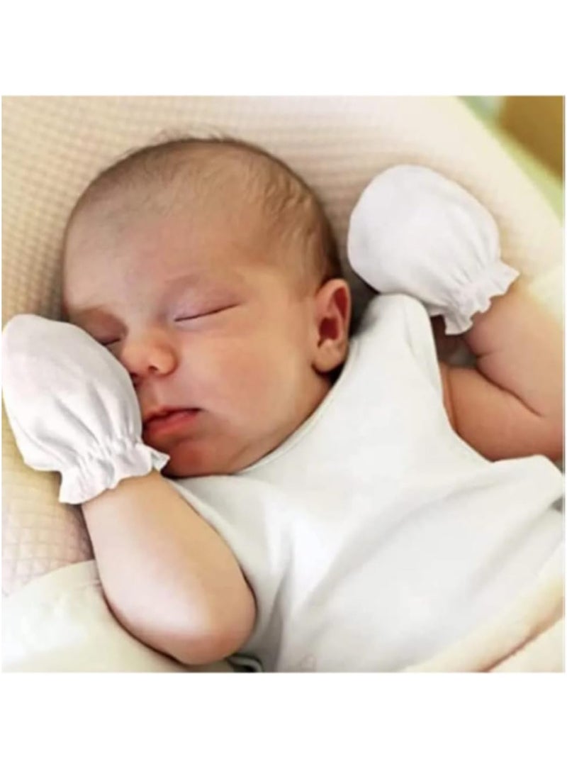 Newborn baby gloves, soft, non-scratch organic gloves with elastic wrist, 0-6 months, multi-color.  - Image 4