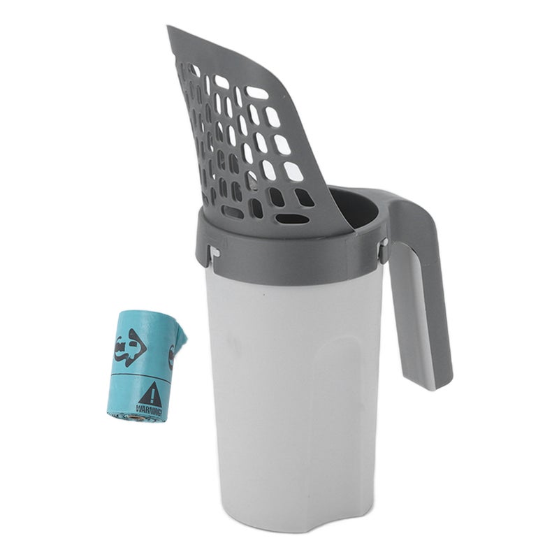 Cat Litter Scooper Portable Pet Cat Litter Sand Shovel with Storage Box for Cleaning - Image 3