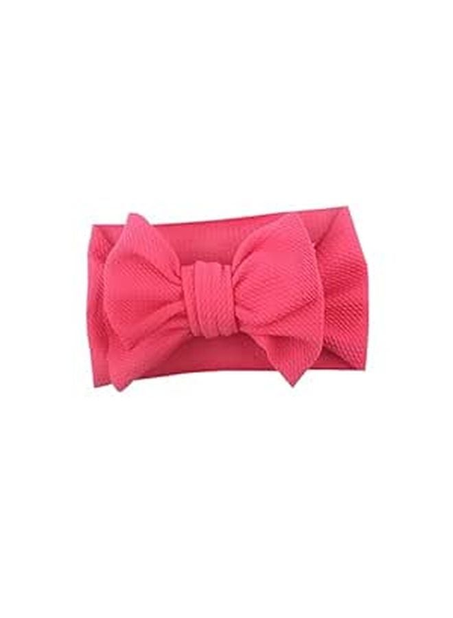 5pcs Tie Dye Headbands With Bowknot For Girls And Boys Rosy Grey Hair Accessories - Image 1