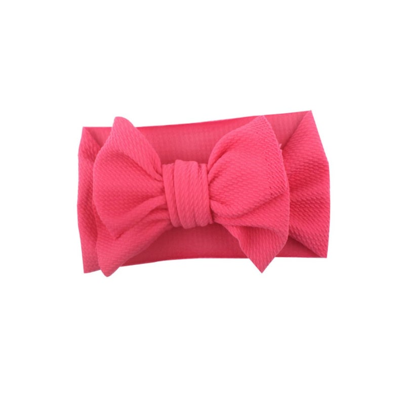 5pcs Tie Dye Headbands With Bowknot For Girls And Boys Rosy Grey Hair Accessories - Image 2