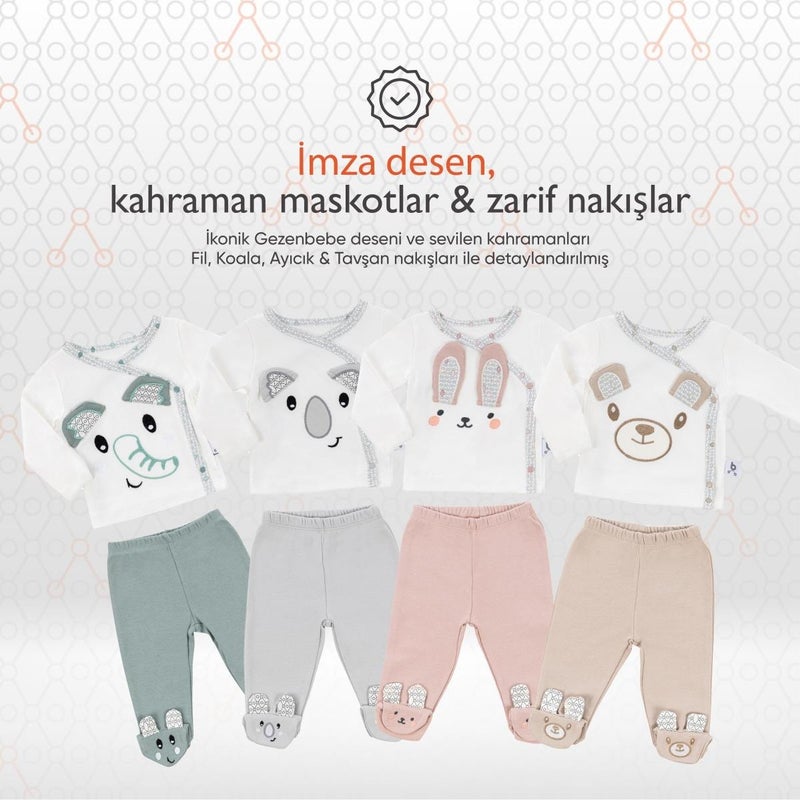 Gezenbebe Hero Embroidered Bodysuit Booties Pants Set for Babies  - Image 2