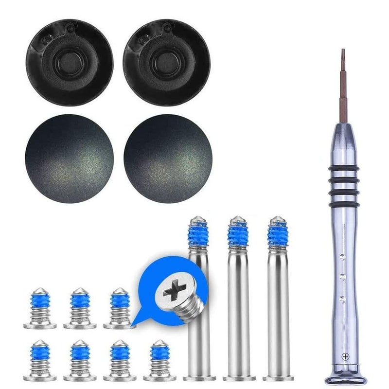 SLAUNT 4 Pack Rubber Feet and Replacement Bottom Case Screws Screwdriver Kit Set Compatible with Mac Book Pro 13" 15" 17"A1278 A1286 A1297 (Not for Retina Display) - Image 1
