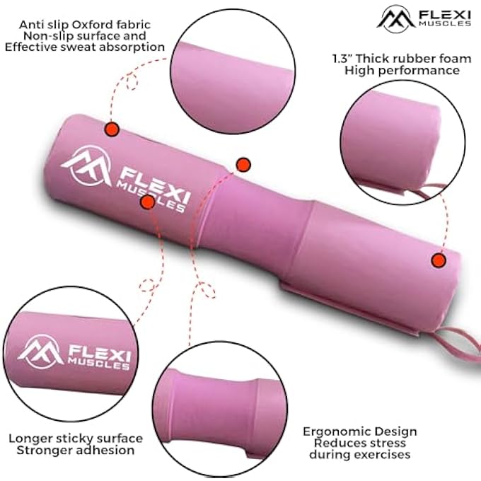 rayihni Barbell Pad With Builtin Straps - Premium Squat Pad For Hip Thrusts, Squats & Lunges - Thick Support Cushion For Neck, Shoulder & Hip Protection - Fits All Standard & Olympic Barbells - Image 2