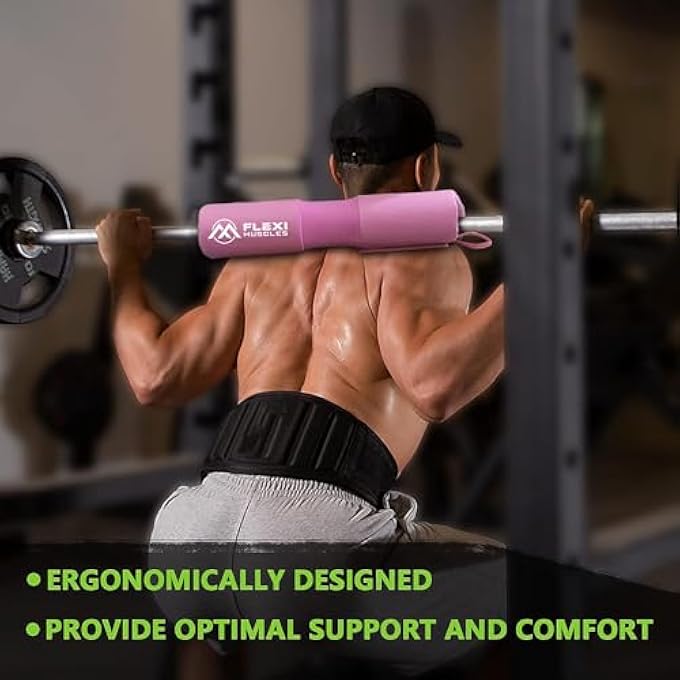 rayihni Barbell Pad With Builtin Straps - Premium Squat Pad For Hip Thrusts, Squats & Lunges - Thick Support Cushion For Neck, Shoulder & Hip Protection - Fits All Standard & Olympic Barbells - Image 4
