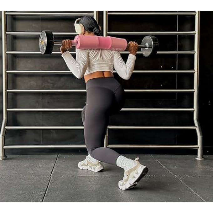 rayihni Barbell Pad With Builtin Straps - Premium Squat Pad For Hip Thrusts, Squats & Lunges - Thick Support Cushion For Neck, Shoulder & Hip Protection - Fits All Standard & Olympic Barbells - Image 5