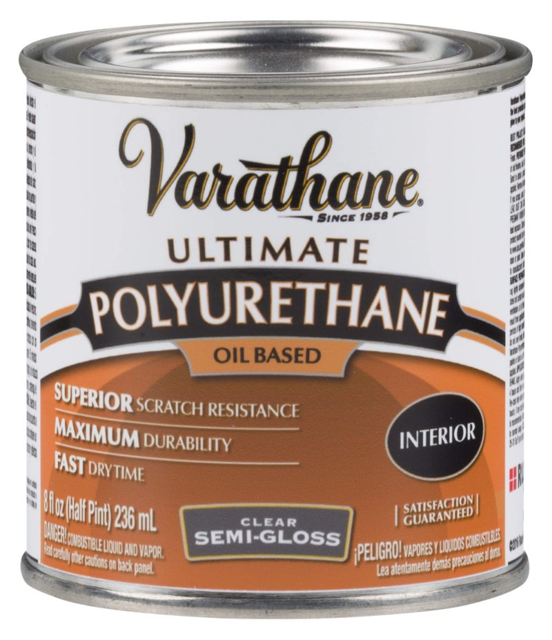 Varathane 242172H Oil-Based Ultimate Polyurethane, Half Pint, Semi-Gloss Finish - Image 3