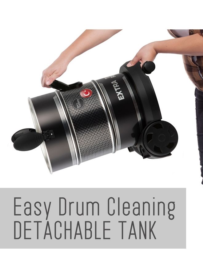 SONASHI 25L Drum Vacuum Cleaner with Multi Filtration System | Big Dust Capacity with Strong Suction and Super Low Noise | Easy Moveable with Wheels | Dust Full Indicator 2400 W SVC-9029D Black - Image 3