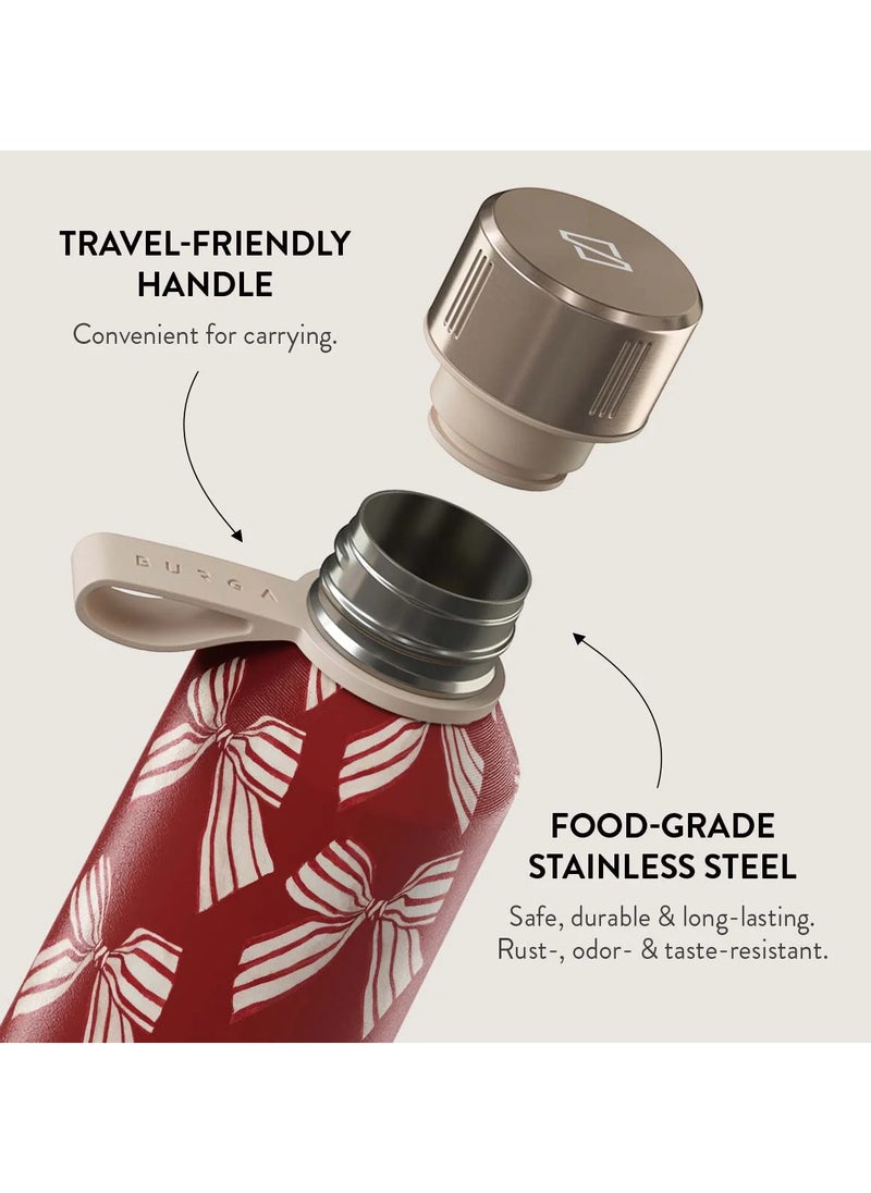 BURGA - Insulated Water Bottle (17oz) Stylish Stainless Steel Water Bottles Durable Metal Water Bottle Stays Hot or Cold Anti-Slip, Leak-Proof Reusable Water Bottle - Special Delivery - Water Bottle - Image 1