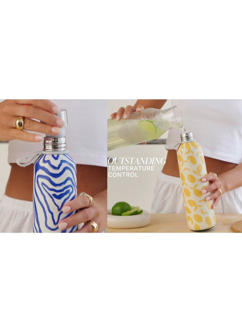 BURGA - Insulated Water Bottle (17oz) Stylish Stainless Steel Water Bottles Durable Metal Water Bottle Stays Hot or Cold Anti-Slip, Leak-Proof Reusable Water Bottle - Special Delivery - Water Bottle - Image 1