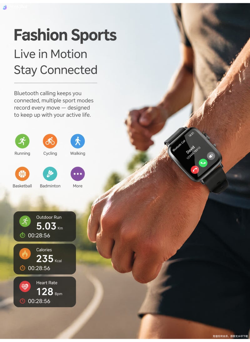 Smart watch 1.83inch full touch call Y13 Bluetooth sports yellow - Image 2