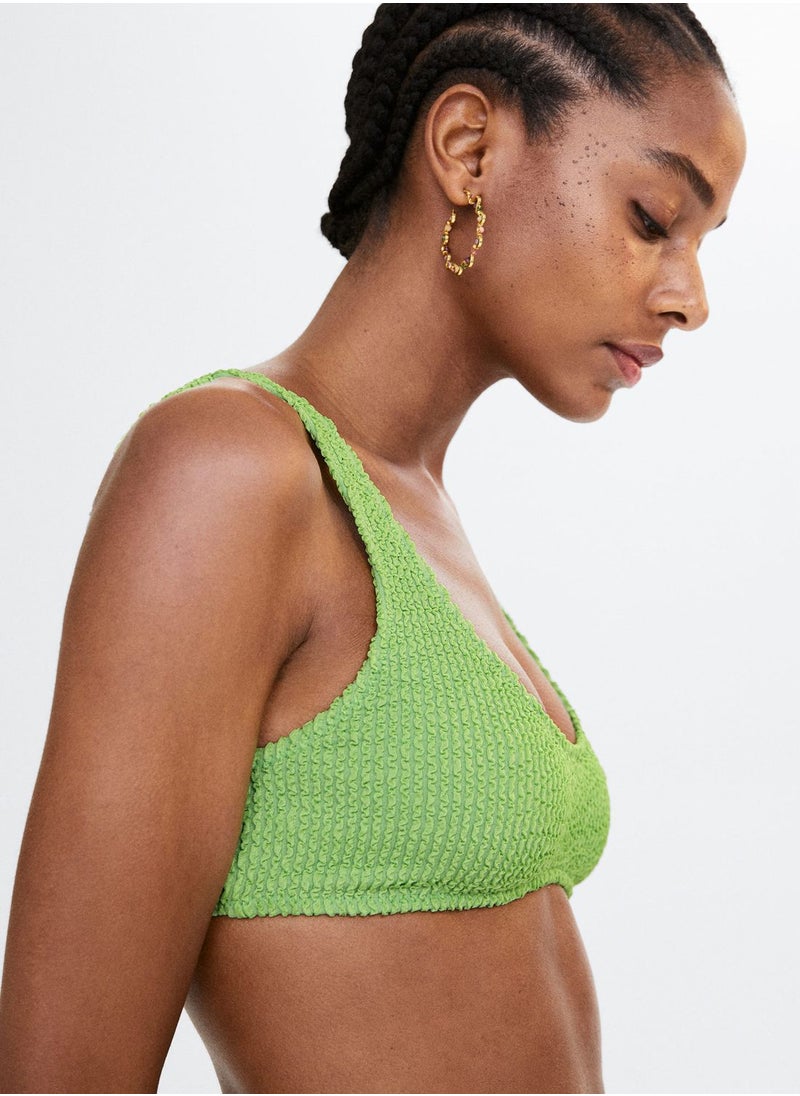 MANGO - Ribbed Bikini Top - Image 1
